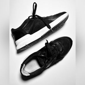 Everlane The Trainer Black Suede Sneaker